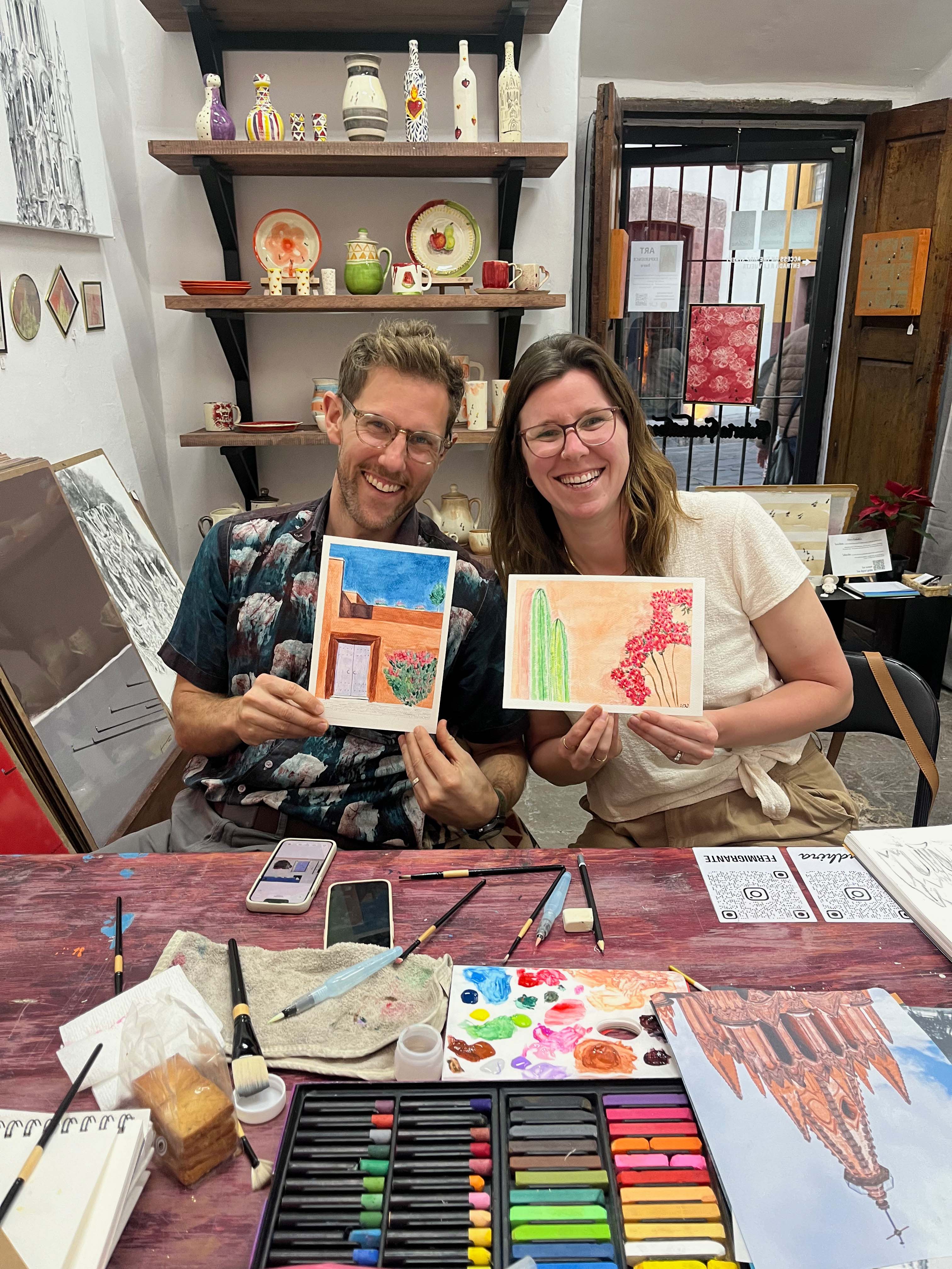 Draw your partner art experience in San Miguel de Allende