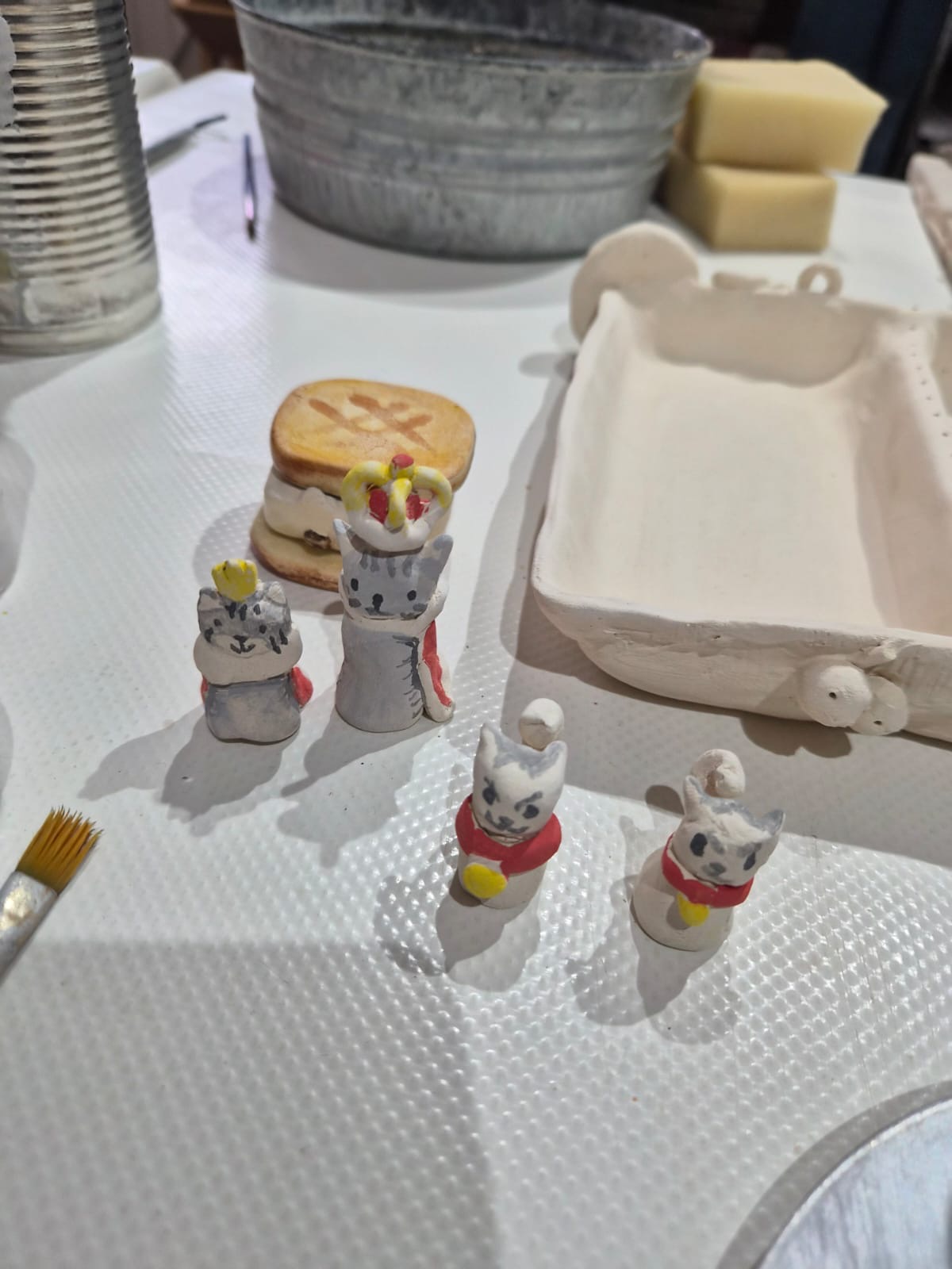 Ceramic chess characters by Edd
