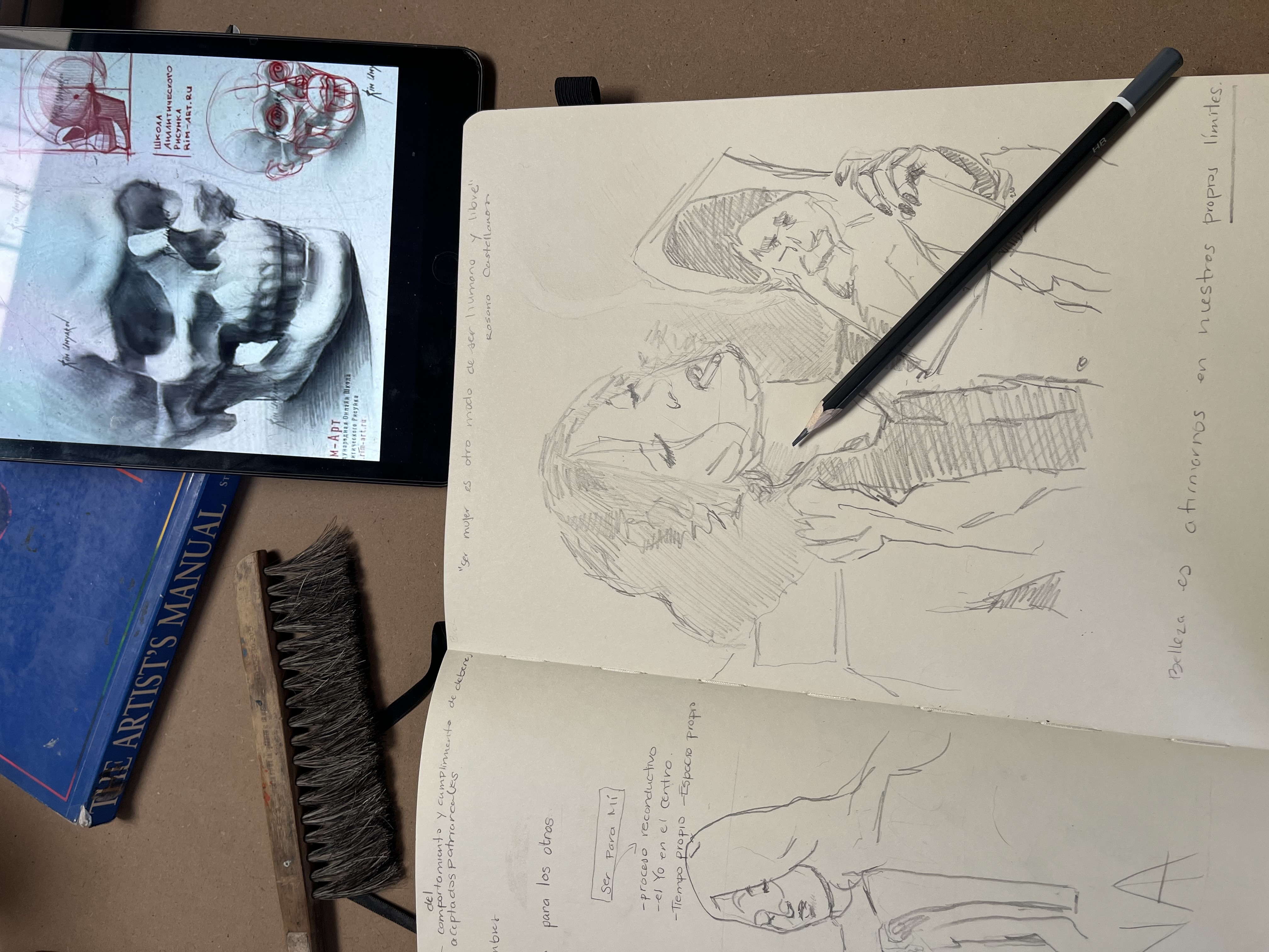 Gallery wall with artworks